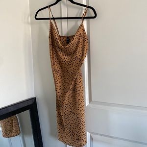 Windsor Cheetah Print Cowl Dress